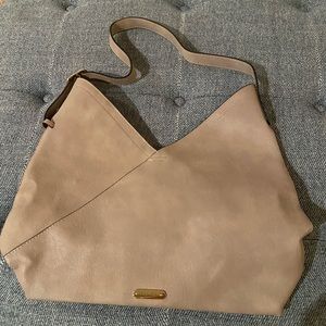 Grey vegan leather Cluci hobo bag